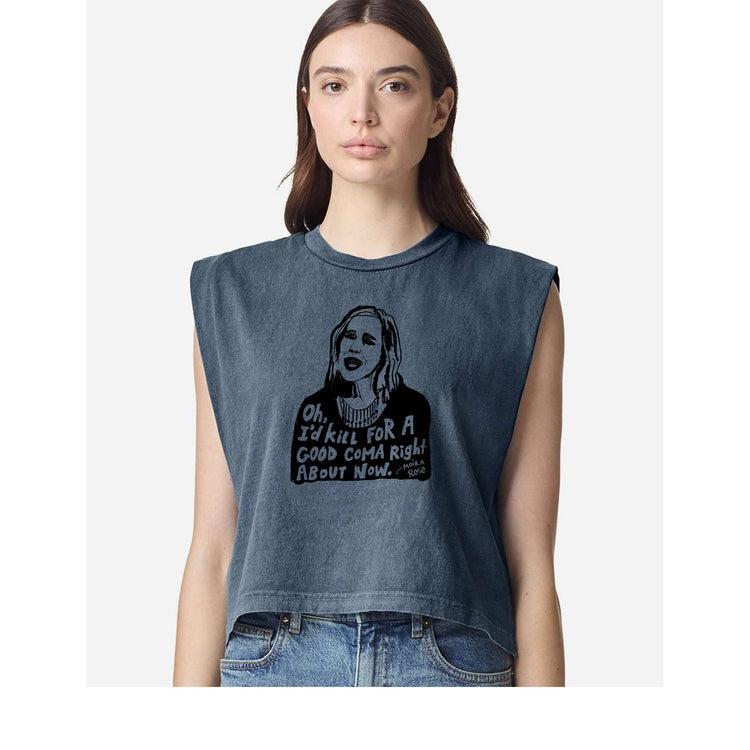 Moira Schitts Creek Cropped Muscle Tank - In Stock