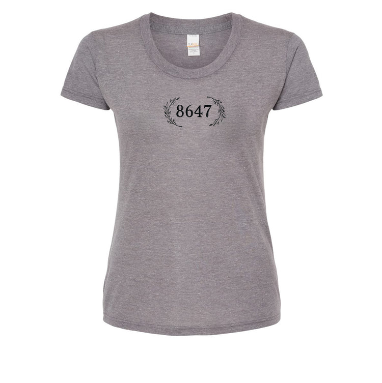 Women's Tee 8647 – Soft Cotton Shirt With Eco Friendly Ink, Hand Printed