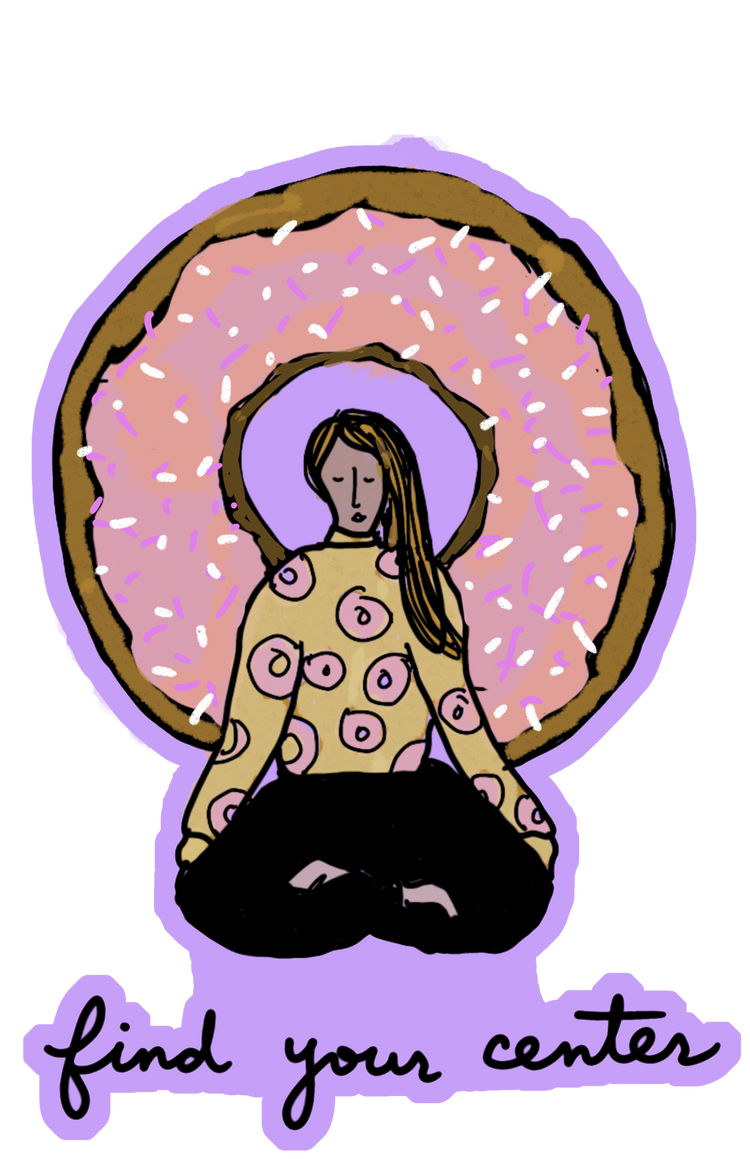 Find Your Center Sticker – Premium Laminated Waterproof Vinyl Decal by Megan Lee Designs