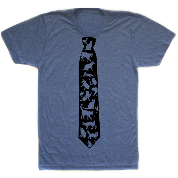 Cat Fancy Tee - Unisex T-Shirt With Tri Blend Fabric | Hand Printed By Megan Lee Designs