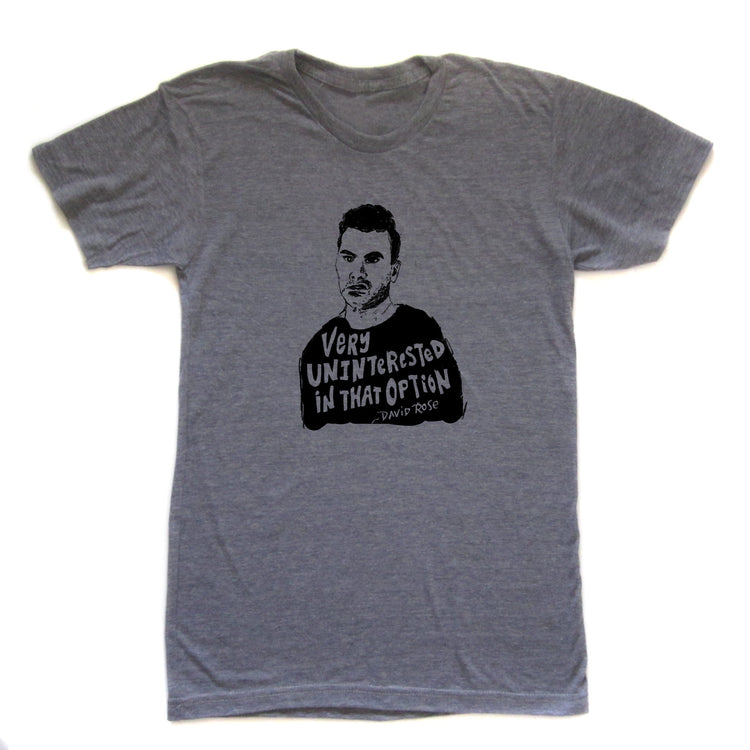 Unisex T Shirt – David Rose Screen Printed Tee With Hand Drawn Design