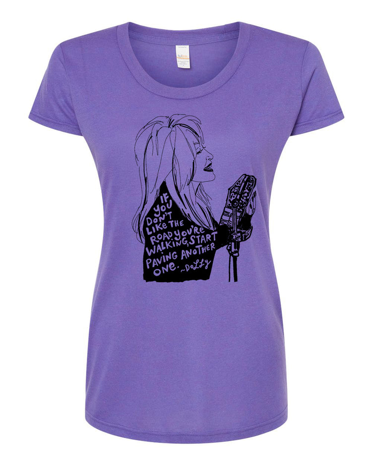 Women's Tee Dolly - Hand Printed Shirt With Super Soft Fabric & Unique Design