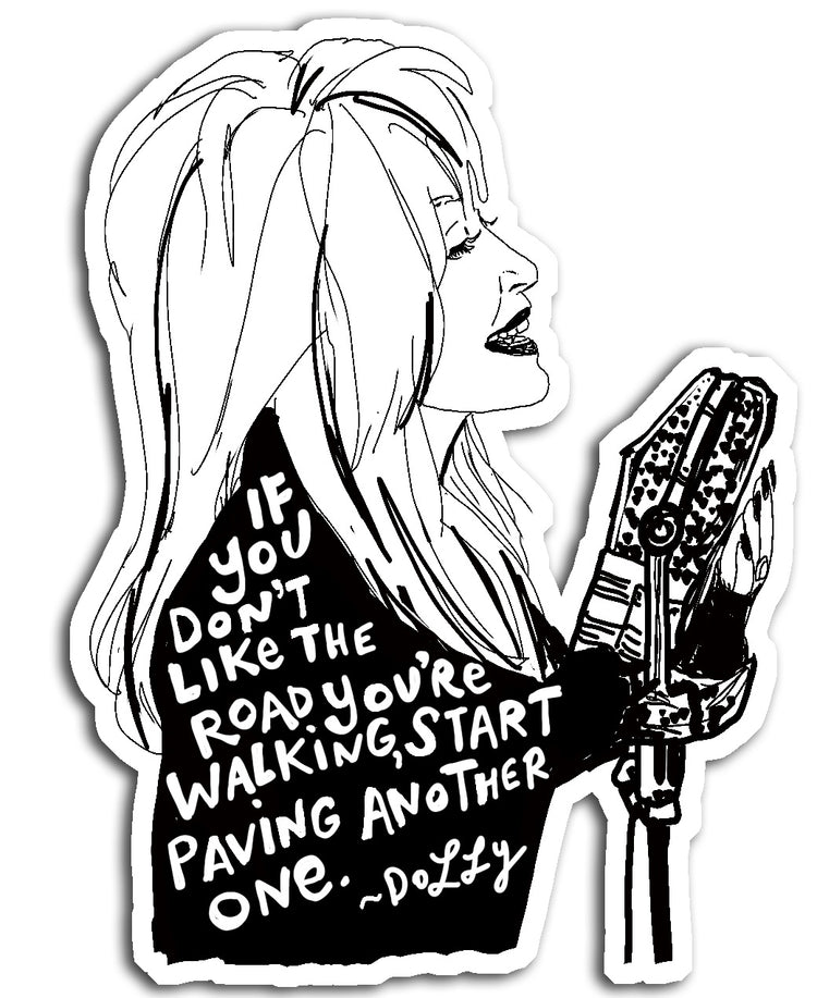 Dolly Sticker - Premium Laminated Waterproof Vinyl Decal by Megan Lee Designs