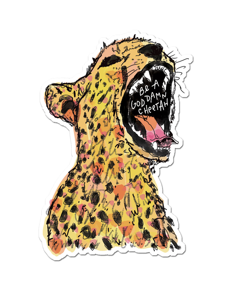 Glennon Doyle Sticker - Premium Laminated Waterproof Cheetah Print Decal