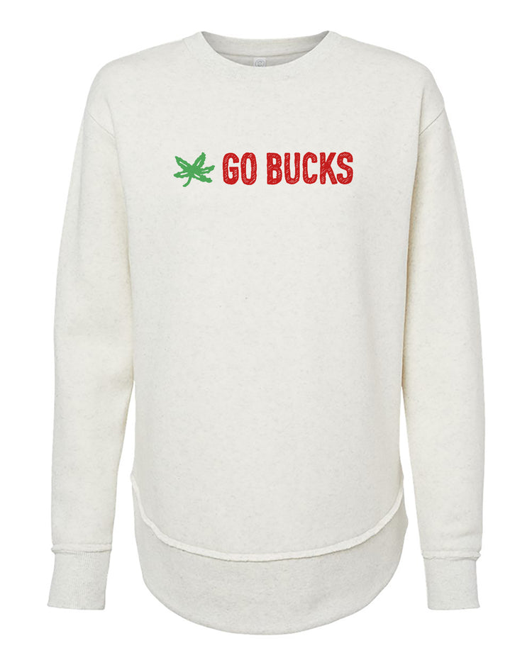 Women's Fleece Sweatshirt - Go Bucks Weekend Oversized Soft Pullover By Megan Lee Designs