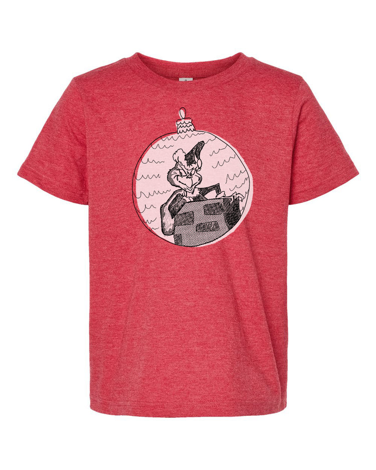 Grinch Tee - Hand Printed Youth Graphic Shirt | Megan Lee Designs Soft Cotton