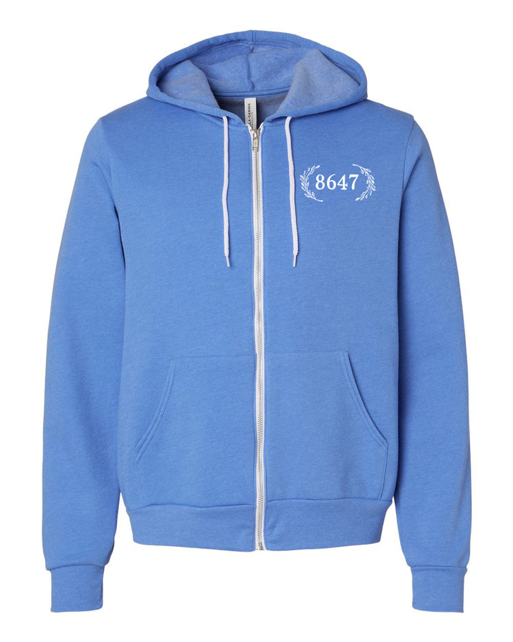 Zip Hoodie - Super Soft Unisex Hoodie With Brass Zipper | Megan Lee Designs