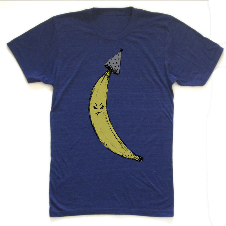 Unisex Tri-Blend Tee – Party Banana Shirt With Soft Cotton Blend Fabric