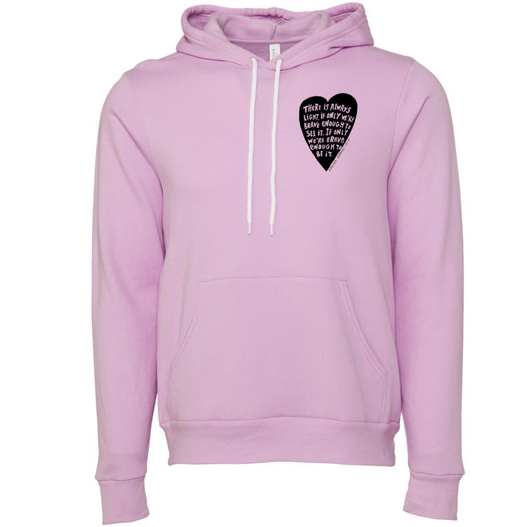 Light Hoodie - Hand Printed Hoodie With Positive Quote | Super Soft Eco Friendly Sweatshirt