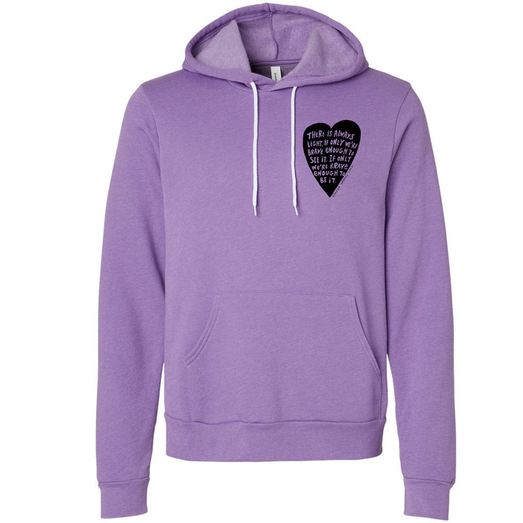 Light Hoodie - Hand Printed Hoodie With Positive Quote | Super Soft Eco Friendly Sweatshirt