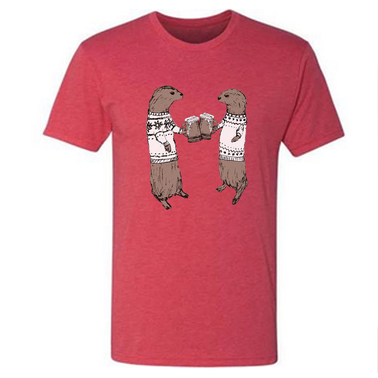 Unisex Otter Tee – Cute Animal Lover Shirt | Soft Combed Cotton by Megan Lee Designs