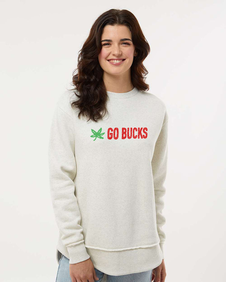 Women's Fleece Sweatshirt - Go Bucks Weekend Oversized Soft Pullover By Megan Lee Designs