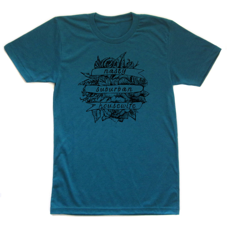 Unisex Graphic Tee – Nasty Suburban Housewife Statement T-Shirt With Soft Cotton Blend