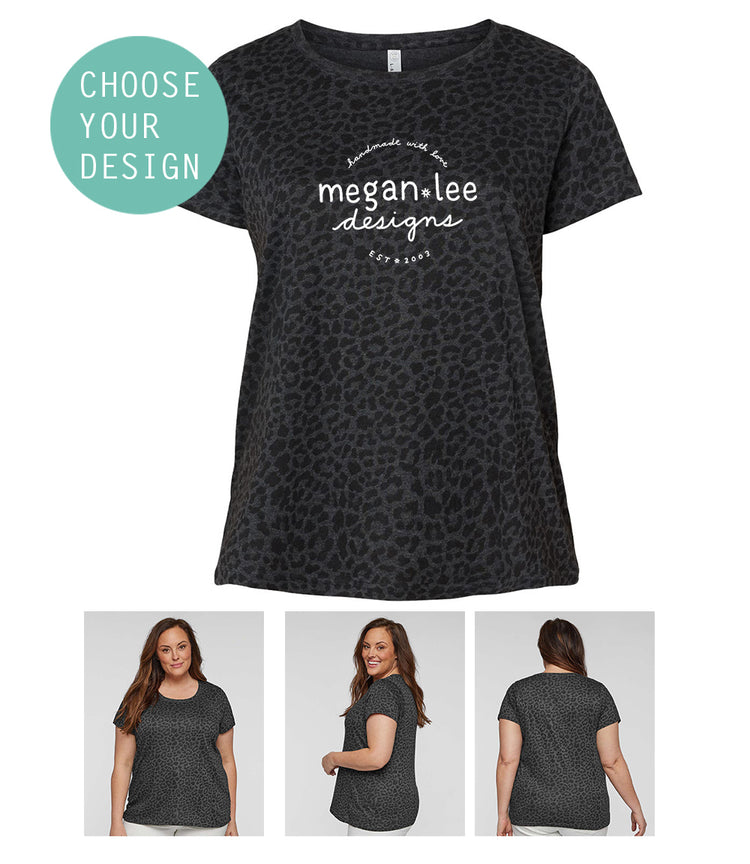 Plus Size Tee - Custom Women's Tee With Flattering Fit | Megan Lee Designs