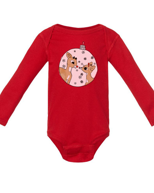 Rudolph : Baby Onesie (Red)
