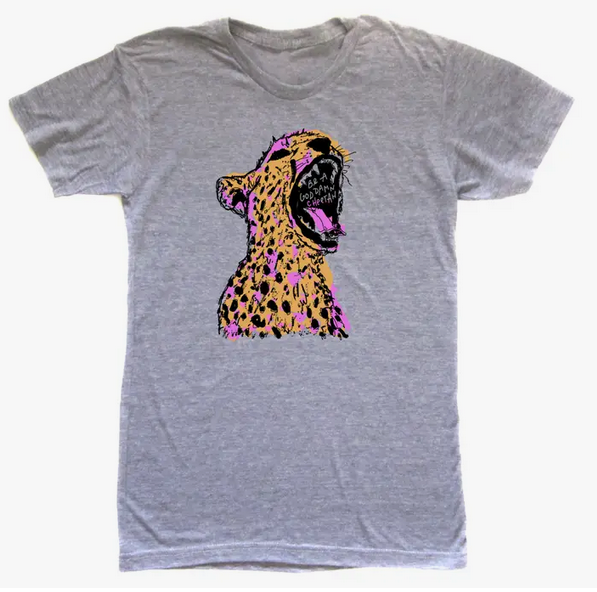 Unisex Cheetah Tee - GD Cheetah Graphic T Shirt | Soft Cotton Eco Friendly Apparel