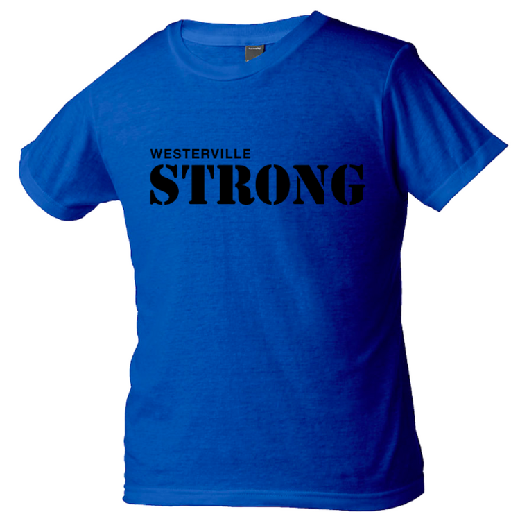 Kids Graphic T-Shirt – Westerville Strong Design | Soft Cotton, Hand Printed Tee