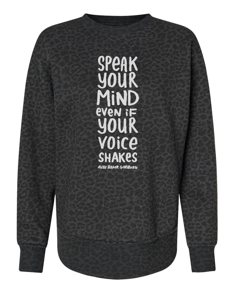 Women's Fleece Sweatshirt - Oversized Pullover With Raw Edge Hem | Megan Lee Designs