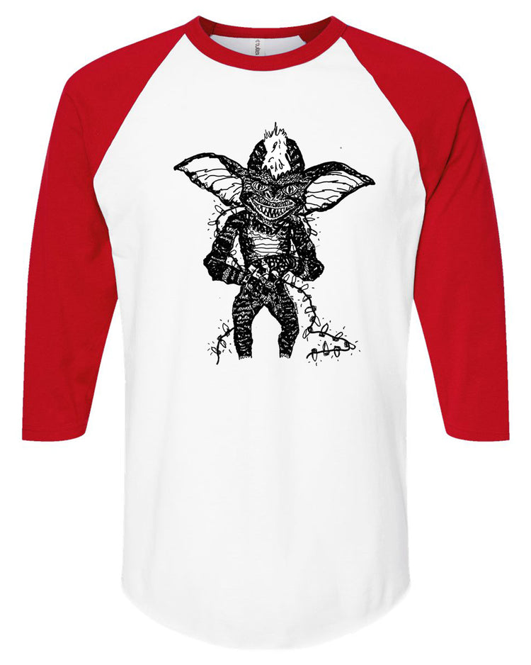 Unisex Baseball Tee - Striped Baseball Shirt | Hand Printed, Soft Cotton Long Sleeve