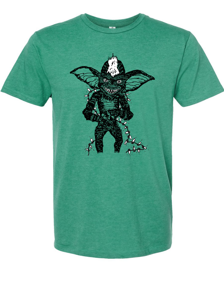 Stripe Holiday T-Shirt – Soft Cotton Tee | Hand Printed Apparel With Eco Friendly Ink