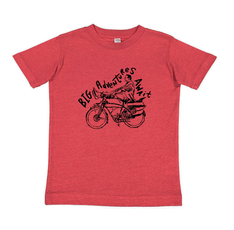 Kids Adventure Tee - Hand Printed Youth Graphic Shirt | Soft Cotton Playtime T-Shirt