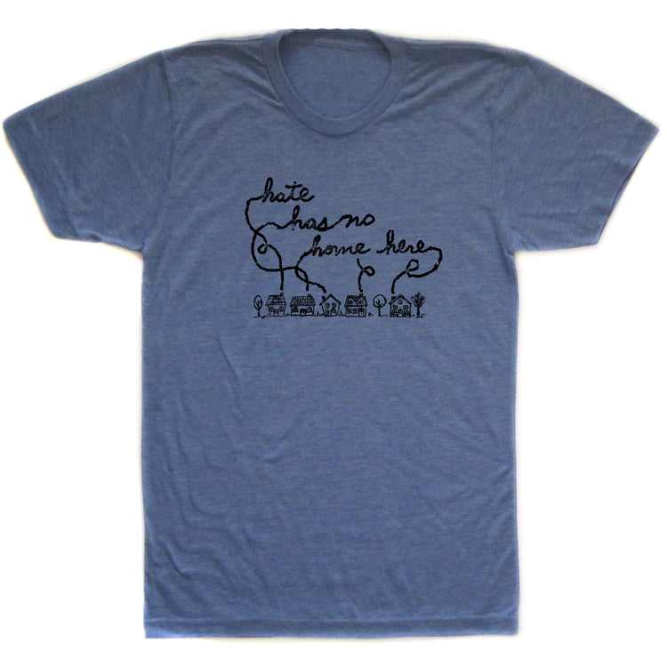 Unisex Tri-Blend Tee – Hate Has No Home Here Graphic T-Shirt With Soft Cotton Blend