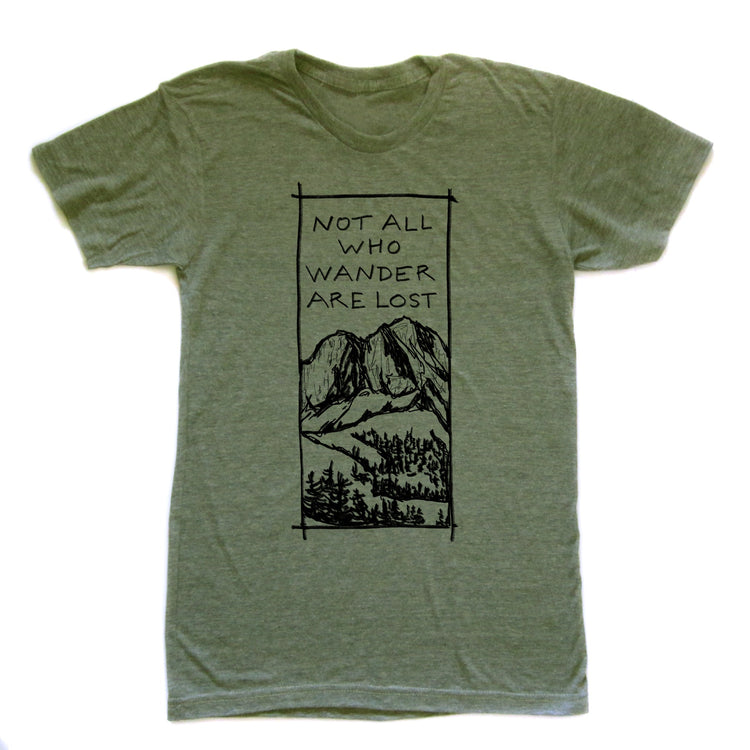 Unisex Tee Wander – Soft Tri-Blend Shirt | Nature Inspired Graphic T-Shirt