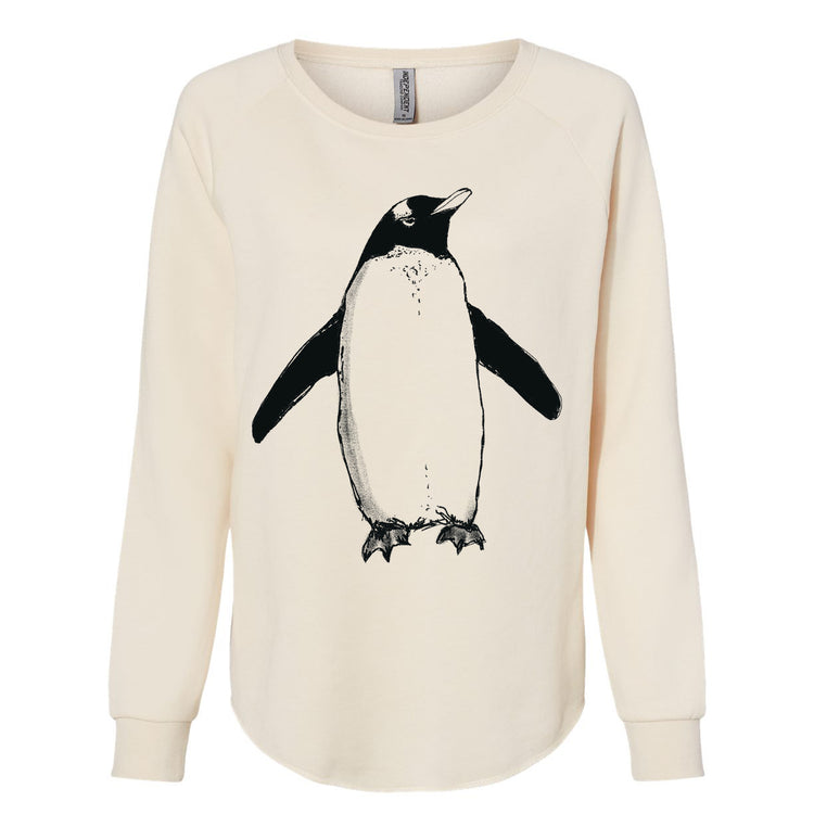 Women's Wave Sweatshirt - Eco Friendly Soft Cotton Graphic Pullover by Megan Lee Designs