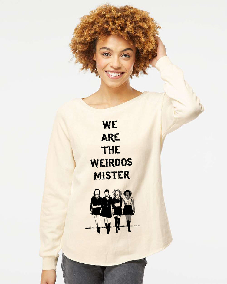 Women's Sweatshirt | Weirdos Classic Fit Cotton Blend Raglan Sleeve Pullover