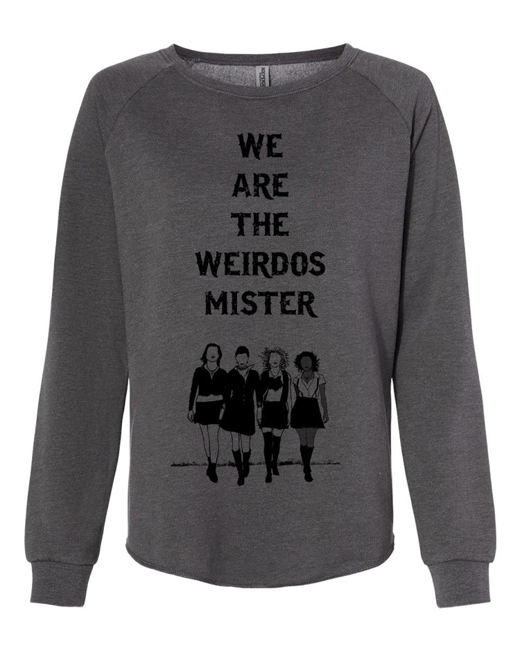 Women's Sweatshirt | Weirdos Classic Fit Cotton Blend Raglan Sleeve Pullover