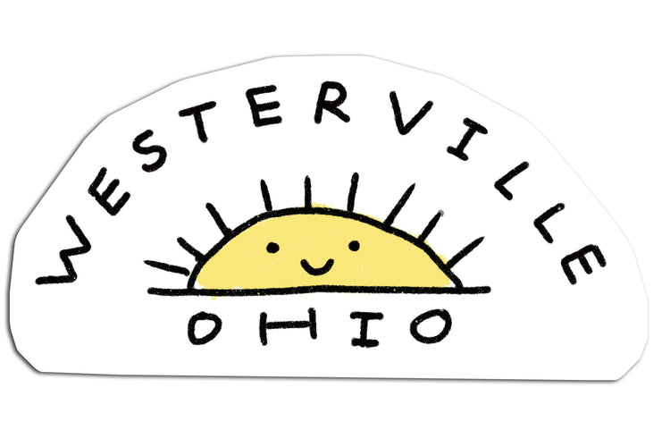 Westerville Ohio Sticker - Premium Laminated 3 Inch Waterproof Vinyl Decal by Megan Lee Designs