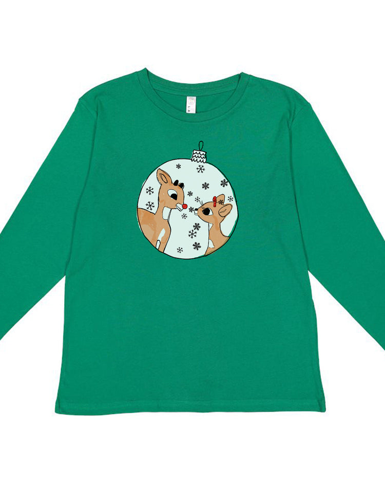 Rudolph Youth Tee – Kids Graphic Tee | Soft Cotton Fabric | Megan Lee Designs