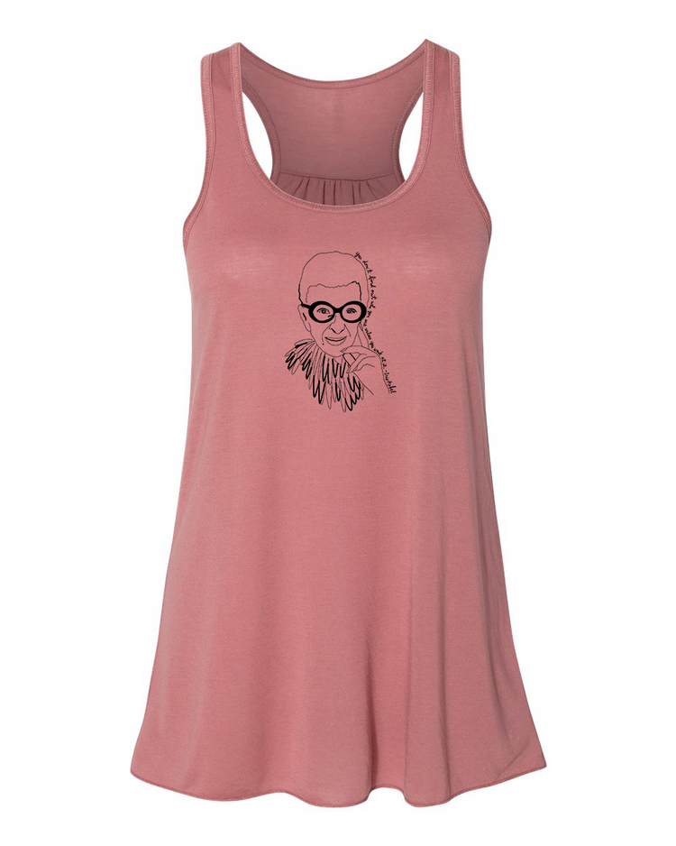 Women's Flowy Tank – Soft Cotton Racerback Tank Top by Megan Lee Designs