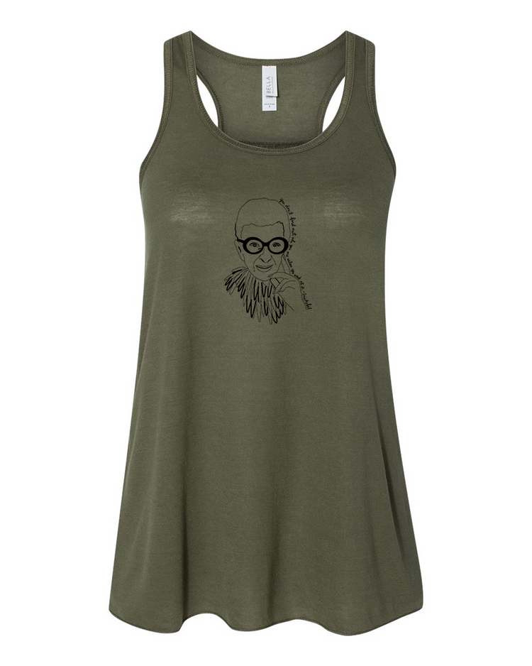 Women's Flowy Tank – Soft Cotton Racerback Tank Top by Megan Lee Designs