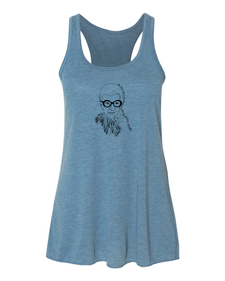 Women's Flowy Tank – Soft Cotton Racerback Tank Top by Megan Lee Designs