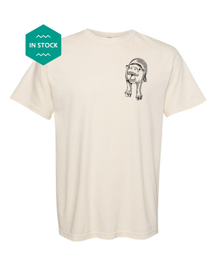 a white t - shirt with a picture of an elephant on it