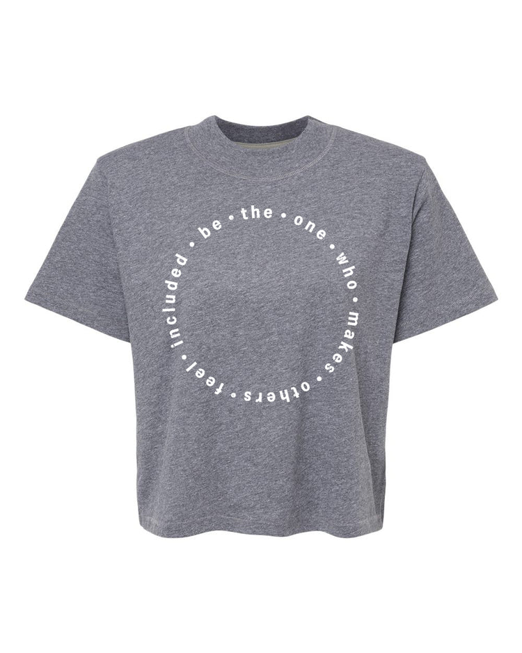 Crop Tee - Hand Printed Soft Cotton Shirt With Positive Quote by Megan Lee Designs
