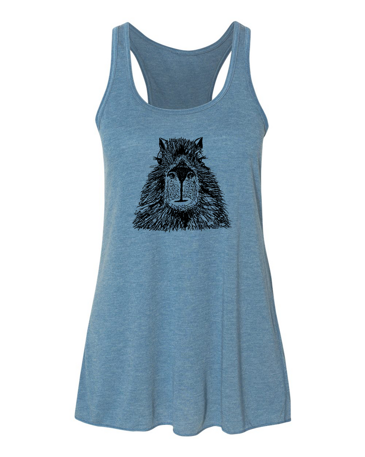 Women's Flowy Tank – Soft Cotton Racerback Tank Top by Megan Lee Designs