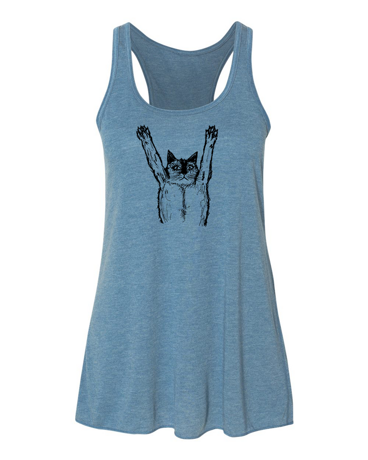 Women's Flowy Tank – Soft Cotton Racerback Style by Megan Lee Designs | Breathable Summer Top