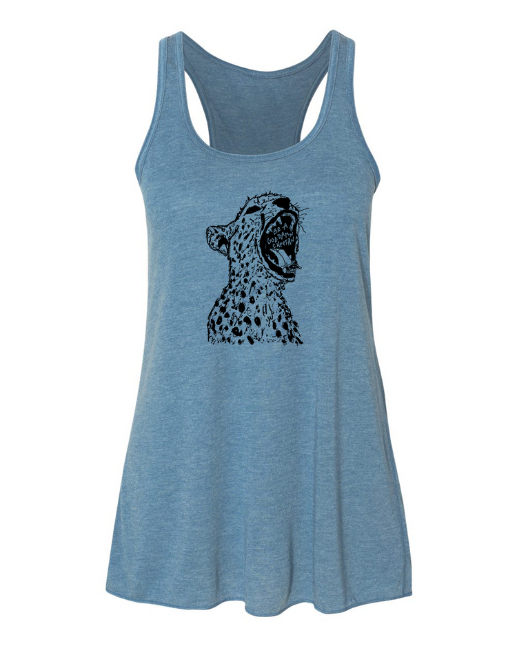 Women's Flowy Tank – Soft Cotton Racerback Top | Breathable Workout Shirt by Megan Lee Designs