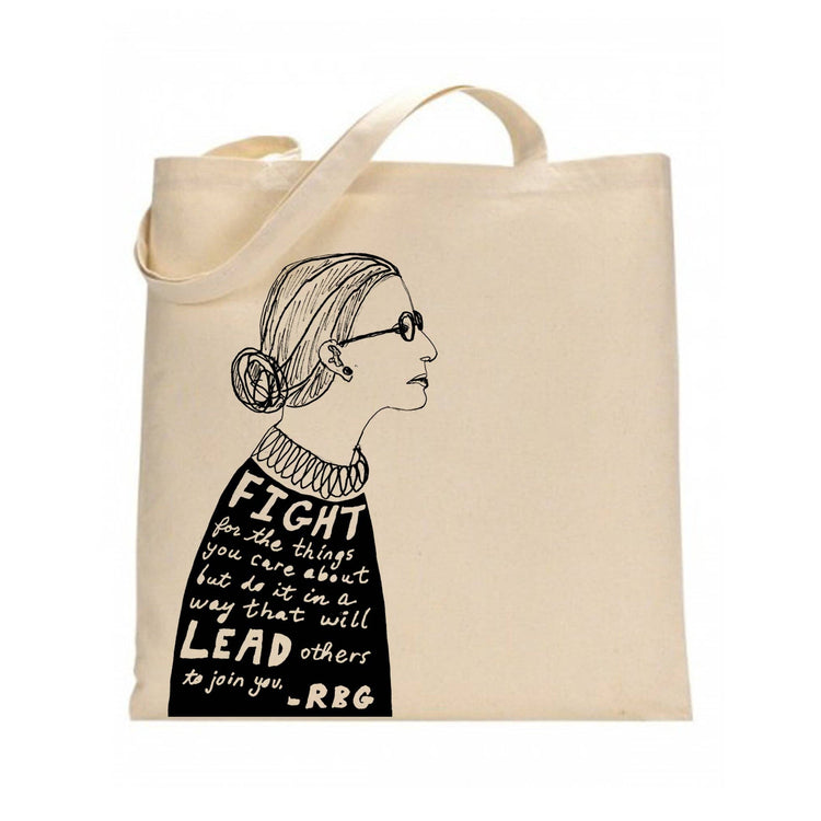 RBG Flat Cotton 12 ounce Tote Bag