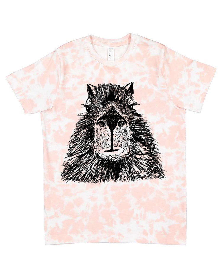 Capybara Tie Dye Tee – Kids Tie Dye Shirt With Playful Animal Design