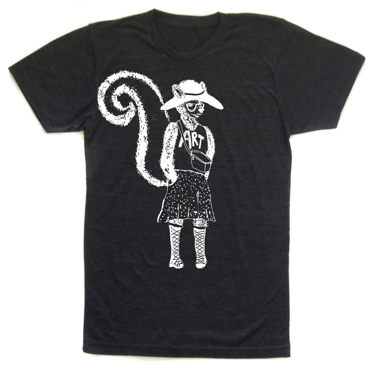 Unisex Graphic Tee – Skunk Design | Soft Tri Blend Eco Friendly Shirt