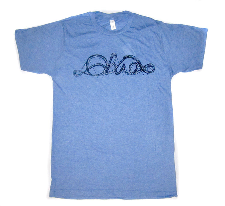 Unisex Tri-Blend Tee - Ohio Rollercoaster Shirt | Soft Eco Friendly Apparel