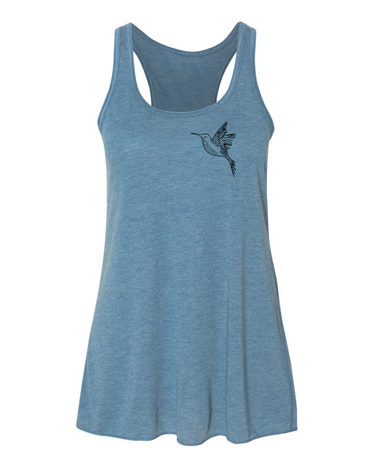 Women's Flowy Tank – Racerback Tank Top | Soft Cotton, Eco Friendly Apparel