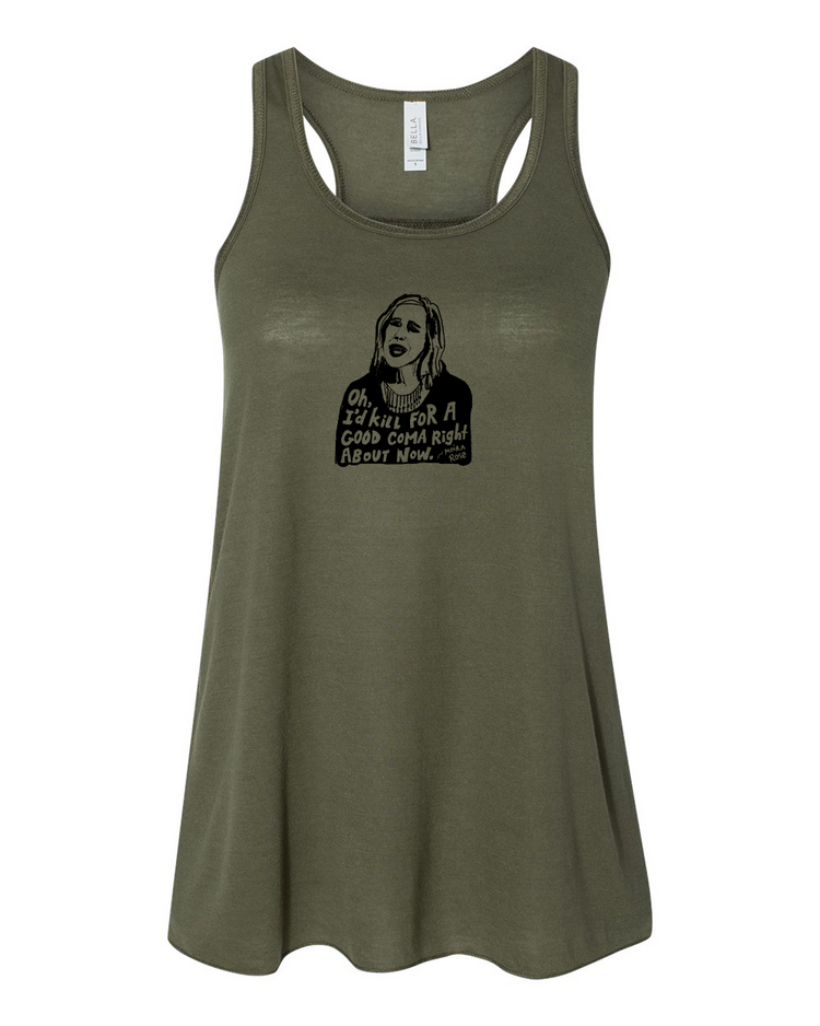 Women's Flowy Tank - Moira Racerback Style | Soft Fabric, Eco Friendly Ink