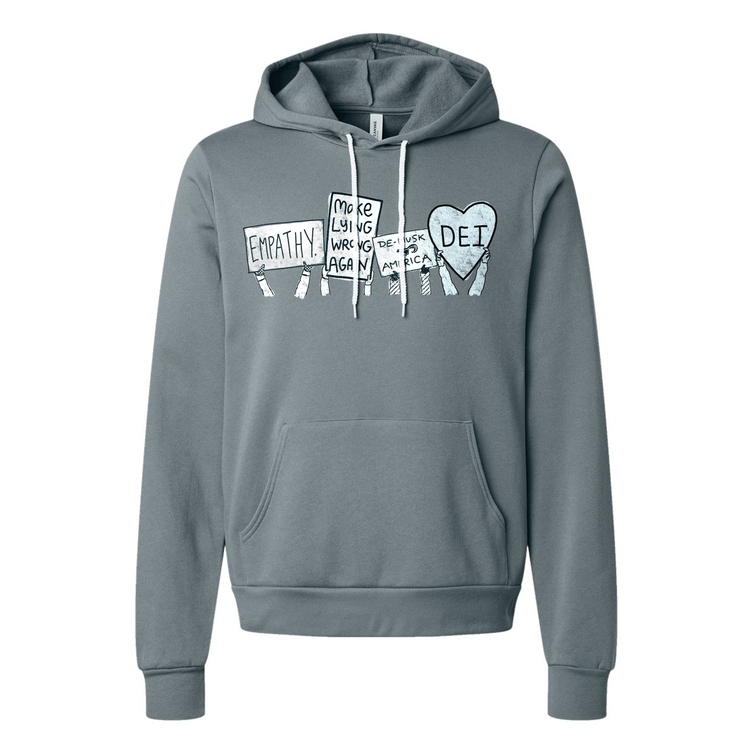 Bella Hoodie – Unisex Soft Sponge Fleece Sweatshirt With Screen Printed Design