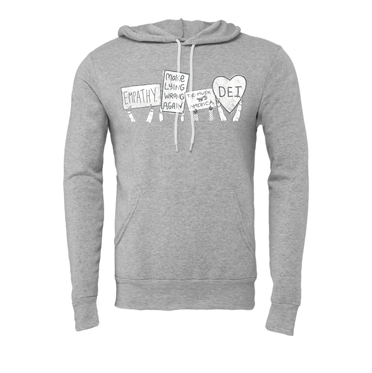 Bella Hoodie – Unisex Soft Sponge Fleece Sweatshirt With Screen Printed Design