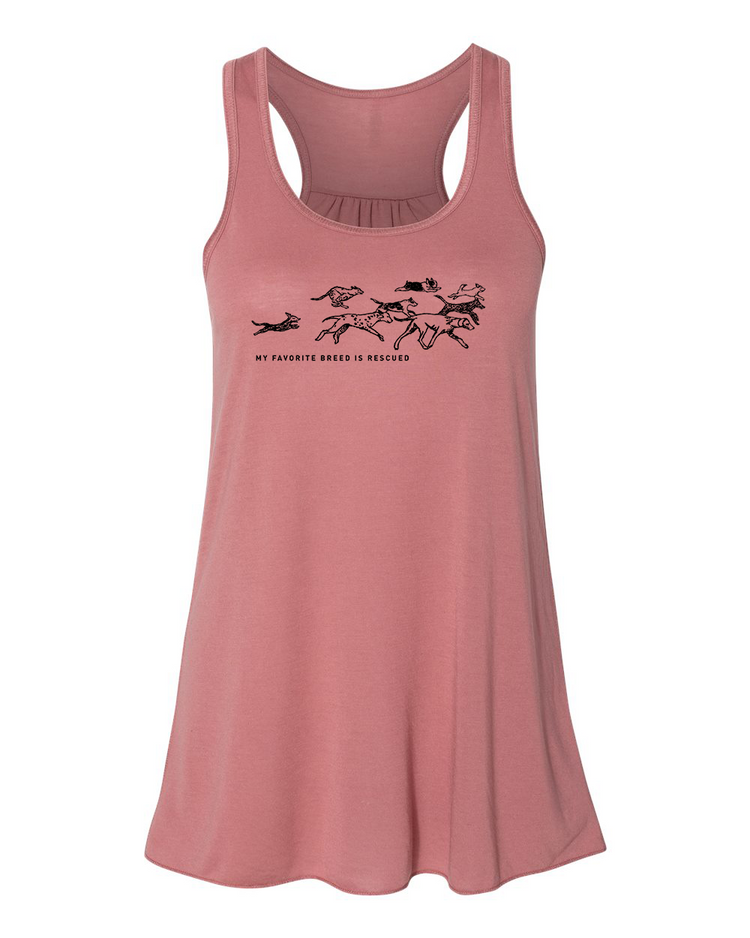 Women's Flowy Tank – Rescued Racerback Top | Soft Eco Friendly Apparel