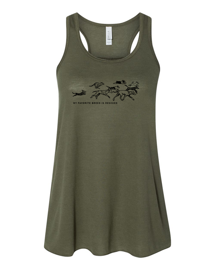 Women's Flowy Tank – Rescued Racerback Top | Soft Eco Friendly Apparel